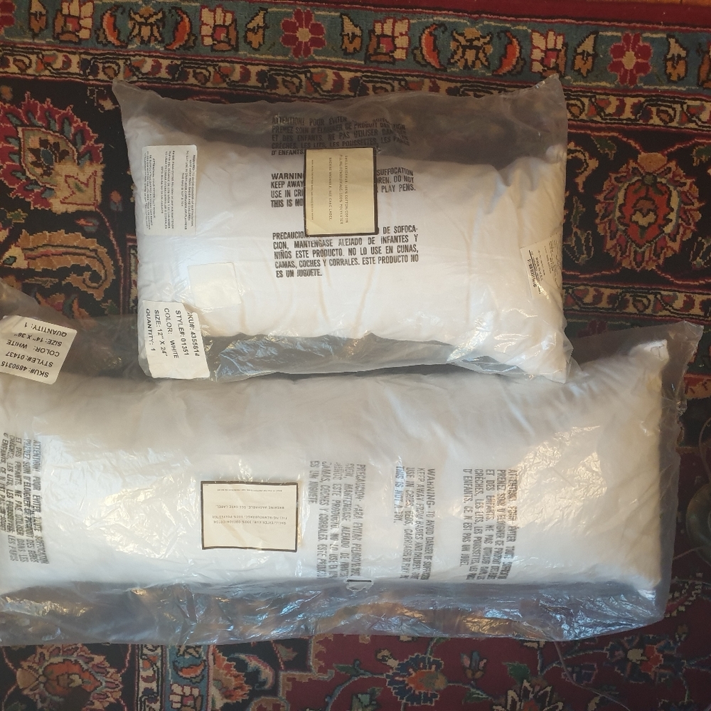 Pottery barn pillows never opened